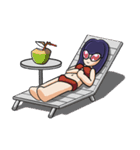 Cherry the girl is so facety.（個別スタンプ：15）