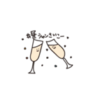 グラスさんとワインさん（個別スタンプ：3）