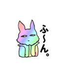 虹色うさちゃん（個別スタンプ：4）