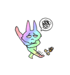 虹色うさちゃん（個別スタンプ：28）