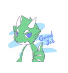 Deadpan Dragon with Chameleon tail（個別スタンプ：1）