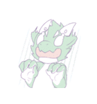 Deadpan Dragon with Chameleon tail（個別スタンプ：14）
