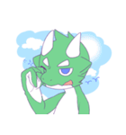Deadpan Dragon with Chameleon tail（個別スタンプ：17）