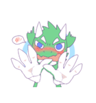 Deadpan Dragon with Chameleon tail（個別スタンプ：19）