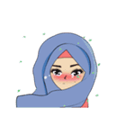 Cute Animation Hijab Girl: Laila（個別スタンプ：7）