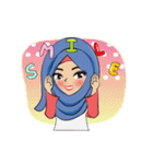 Cute Animation Hijab Girl: Laila（個別スタンプ：9）