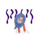 Cute Animation Hijab Girl: Laila（個別スタンプ：15）