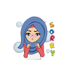 Cute Animation Hijab Girl: Laila（個別スタンプ：18）