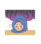 Cute Animation Hijab Girl: Laila（個別スタンプ：22）