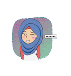 Cute Animation Hijab Girl: Laila（個別スタンプ：23）