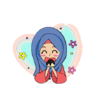 Cute Animation Hijab Girl: Laila（個別スタンプ：24）