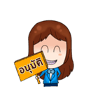 PK The bank girl（個別スタンプ：6）
