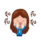 PK The bank girl（個別スタンプ：7）