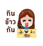 PK The bank girl（個別スタンプ：32）