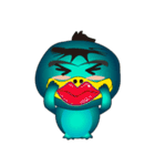 Ni Bao's friend cute little Kappa（個別スタンプ：40）