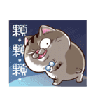 A cute little cat is so fat（個別スタンプ：22）