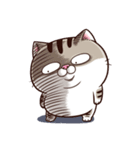 A cute little cat is so fat（個別スタンプ：32）