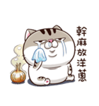 A cute little cat is so fat（個別スタンプ：34）