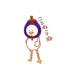 なすニワトリ（個別スタンプ：10）