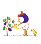 なすニワトリ（個別スタンプ：40）
