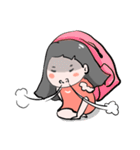 Grimacing Pink Girl（個別スタンプ：32）