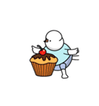 Cute and fat doves DDULKI ＆ BBIKI（個別スタンプ：4）
