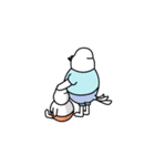 Cute and fat doves DDULKI ＆ BBIKI（個別スタンプ：9）