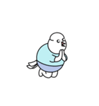 Cute and fat doves DDULKI ＆ BBIKI（個別スタンプ：13）