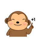 Little monkey sticker（個別スタンプ：36）