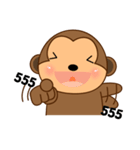 Little monkey sticker（個別スタンプ：39）