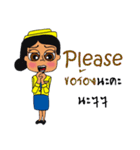 Cute Cabin Crew [EN/TH]（個別スタンプ：11）