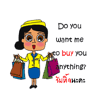 Cute Cabin Crew [EN/TH]（個別スタンプ：20）