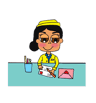 Cute Cabin Crew [EN/TH]（個別スタンプ：27）