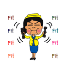 Cute Cabin Crew [EN/TH]（個別スタンプ：32）