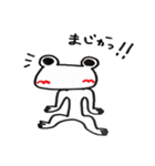 Let's go white frog 2（個別スタンプ：28）