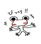 Let's go white frog 2（個別スタンプ：35）