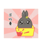 black black rabbit（個別スタンプ：8）