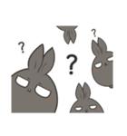 black black rabbit（個別スタンプ：38）