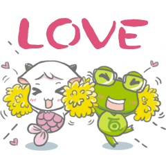 [LINEスタンプ] wa love hua