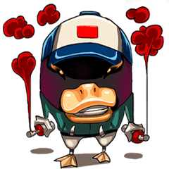 [LINEスタンプ] What Da Duck