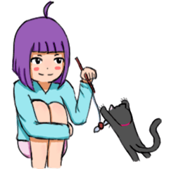 [LINEスタンプ] Vivi Violet