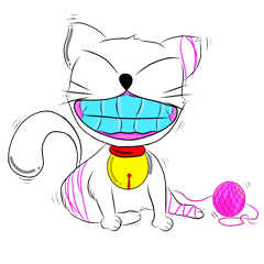 [LINEスタンプ] Two mischievous little cat