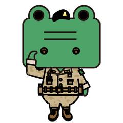 [LINEスタンプ] Green Hippo