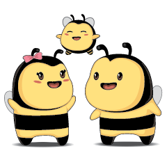 [LINEスタンプ] Cute honey and toony like honey！