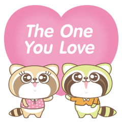 [LINEスタンプ] Raccoon Love