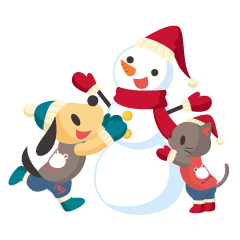 [LINEスタンプ] 犬猫の服フルオブビガースタンプギャラリー
