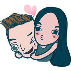 [LINEスタンプ] HE AND ME#GM