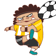[LINEスタンプ] TUTU Football manの画像（メイン）
