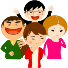 [LINEスタンプ] なつみ会の日常～喜怒哀楽編～