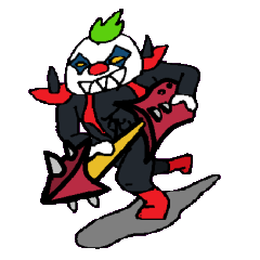 [LINEスタンプ] KM55 Metal Killer Clown